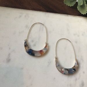 The Andie - Colorful Crescent Hoop!